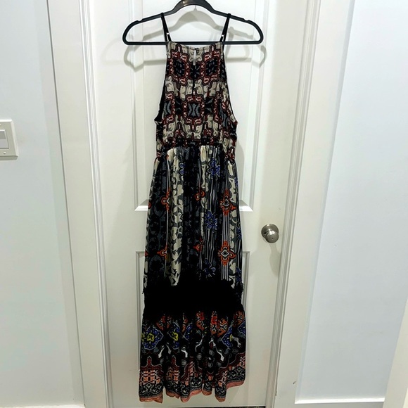 NWT Anthropologie Bhanuni by Jyoti Bohemian Sleeveless Tiered Maxi Dress Sz 14 - Picture 8 of 10